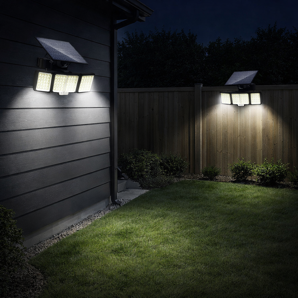 Solar Motion Sensor Wall Light LED Outdoor | Delora