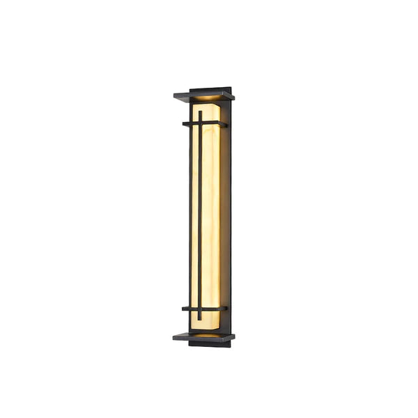 Stainless Steel Outdoor Wall Light Alabaster Look | Raylux