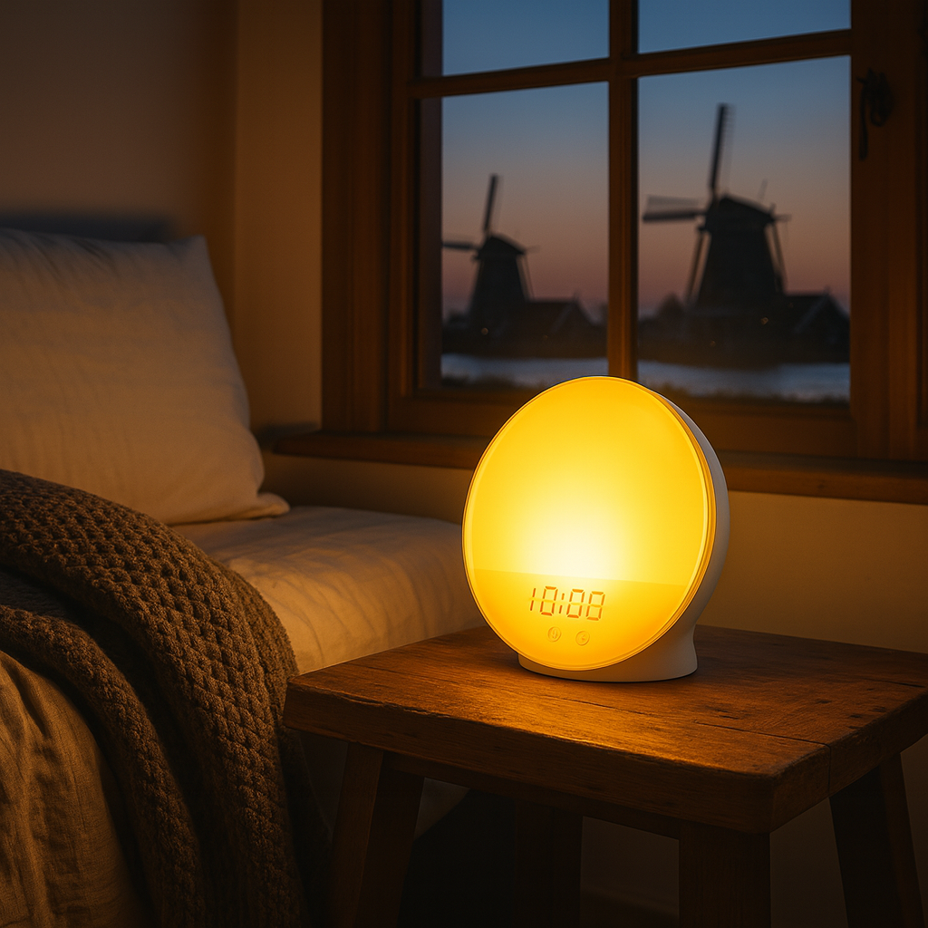 Sunrise Alarm Clock with Ambient Lighting Modern Design | Lumira