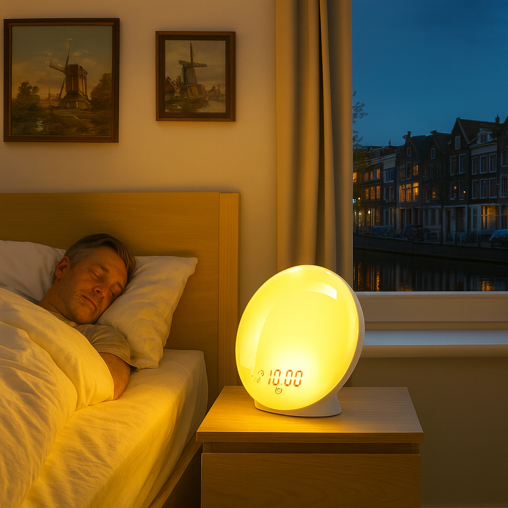 Sunrise Alarm Clock with Ambient Lighting Modern Design | Lumira