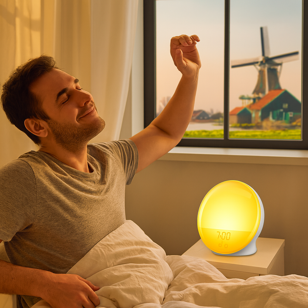Sunrise Alarm Clock with Ambient Lighting Modern Design | Lumira