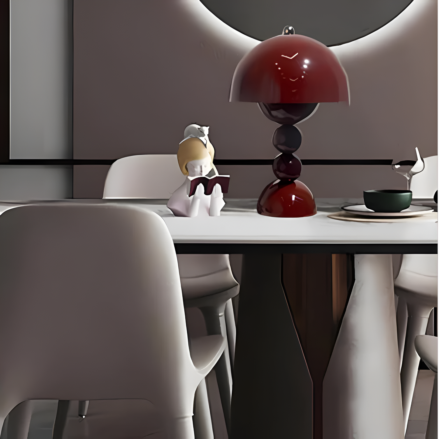 Table Lamp Acrylic Wireless Nordic Style | Doriva