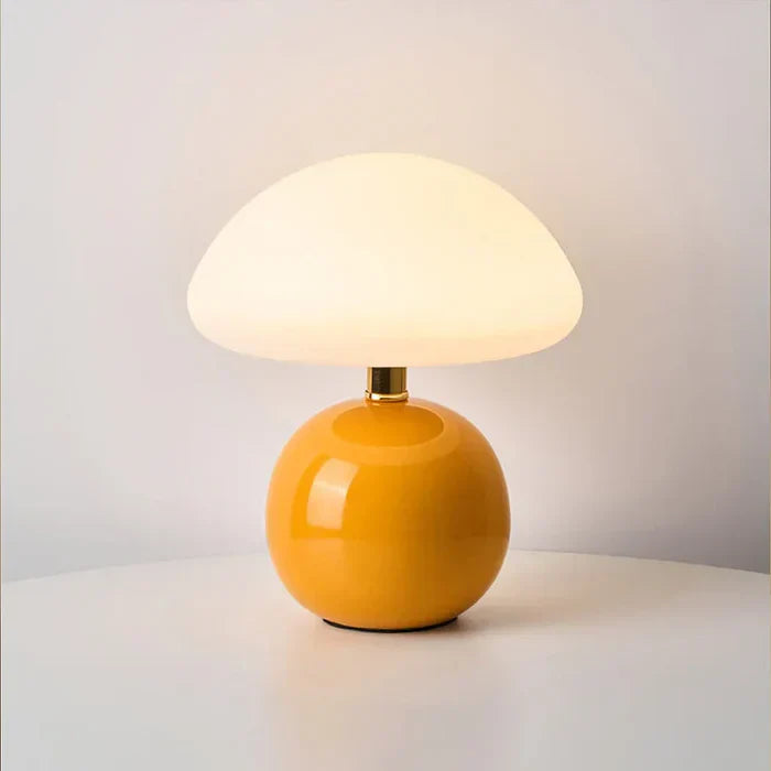 Table Lamp Ceramic Mushroom Style Modern Bauhaus | Luremi