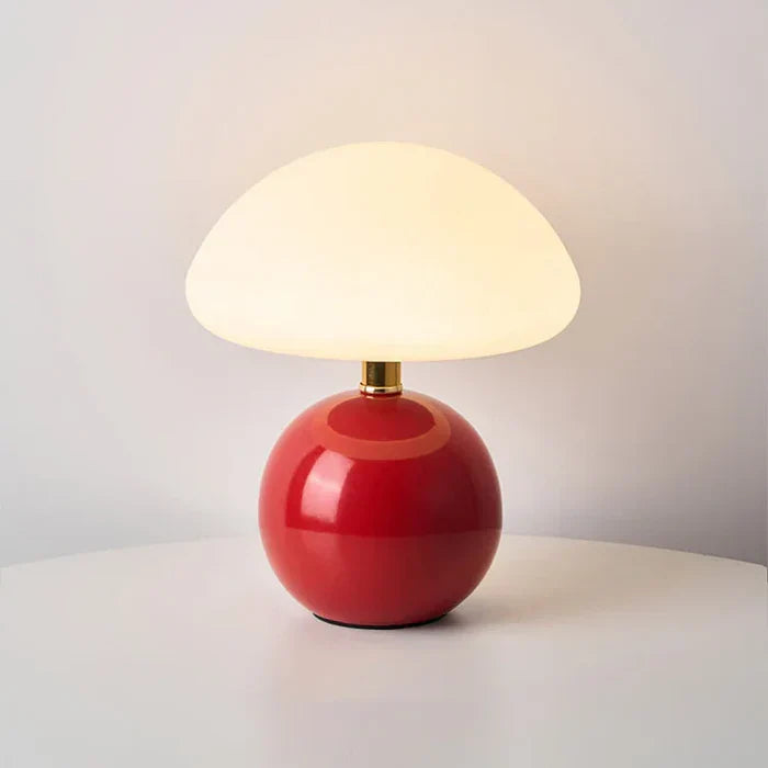 Table Lamp Ceramic Mushroom Style Modern Bauhaus | Luremi