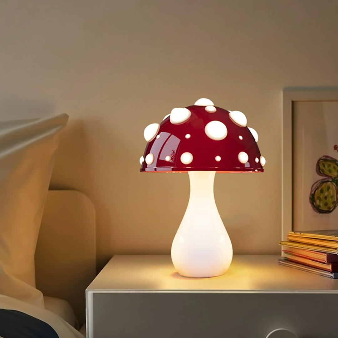 Table Lamp LED Mushroom Design with Warm White Light | Liora