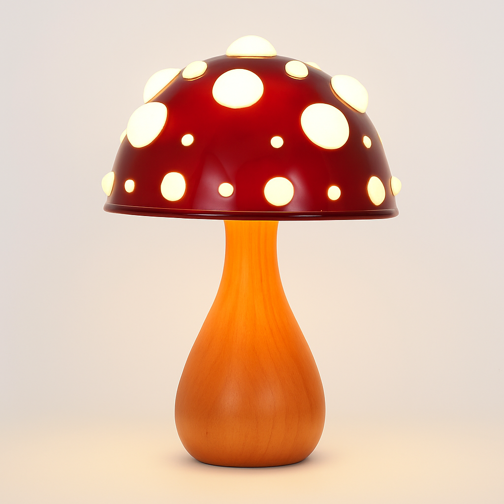 Table Lamp LED Mushroom Design with Warm White Light | Liora