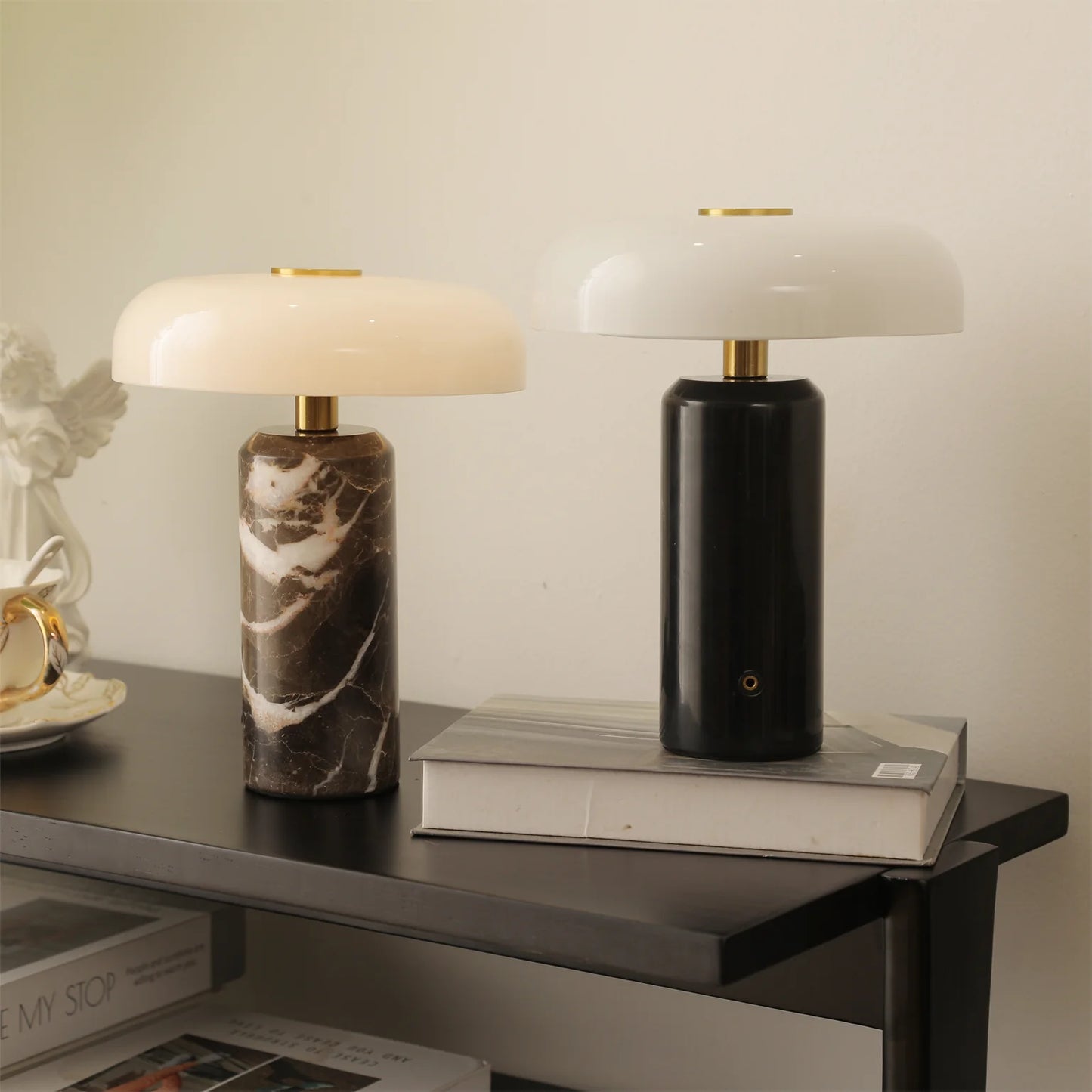 Table Lamp Marble Base Nordic Portable LED Design | Nicomar