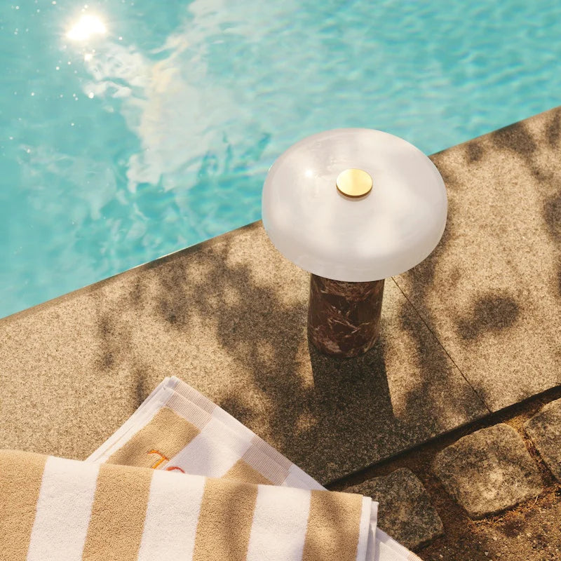 Table Lamp Marble Base Nordic Portable LED Design | Nicomar