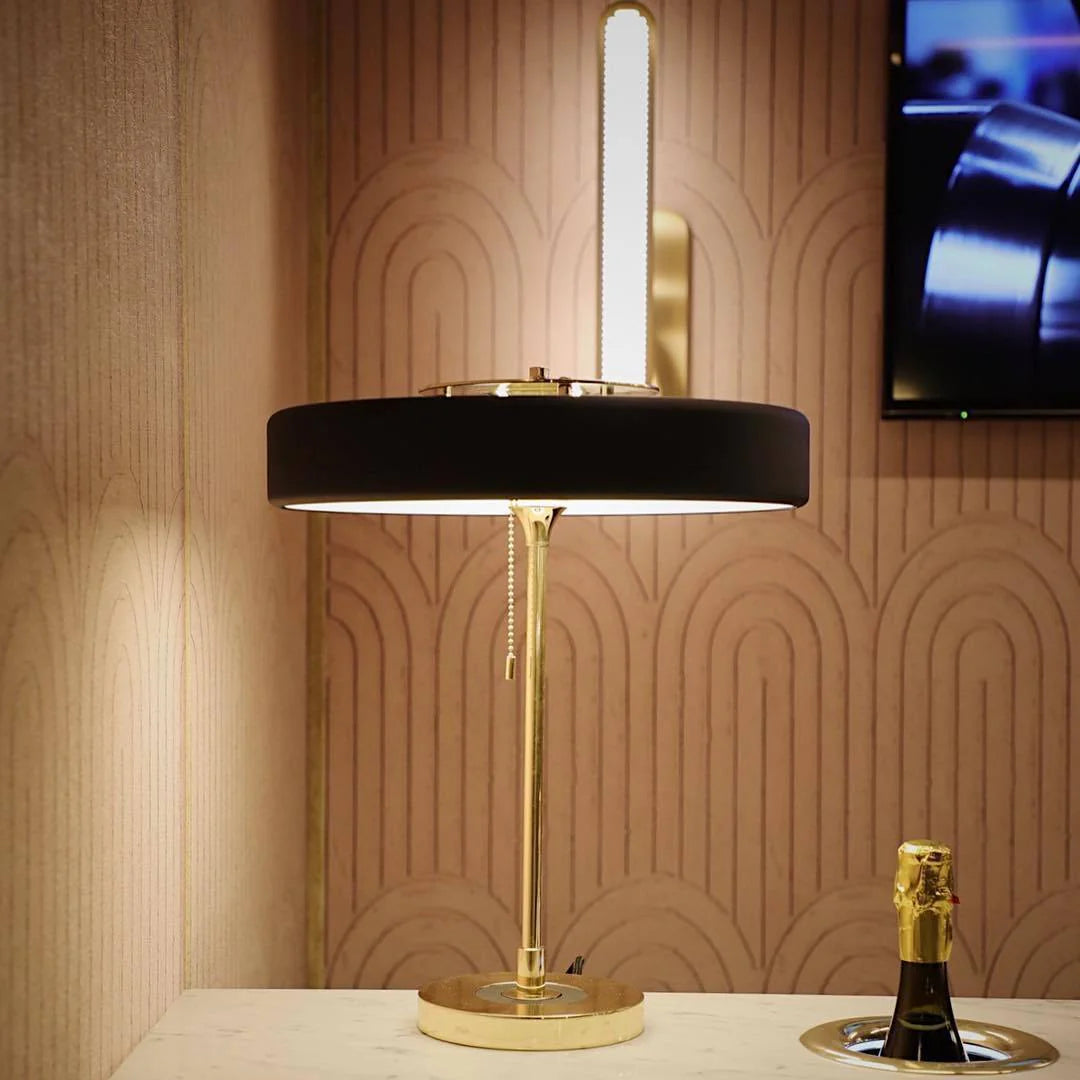 Table Lamp Metal Shade with Acrylic Diffuser Modern | Revolve