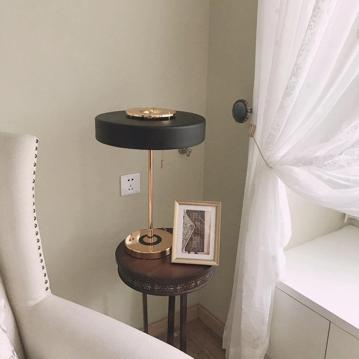 Table Lamp Metal Shade with Acrylic Diffuser Modern | Revolve