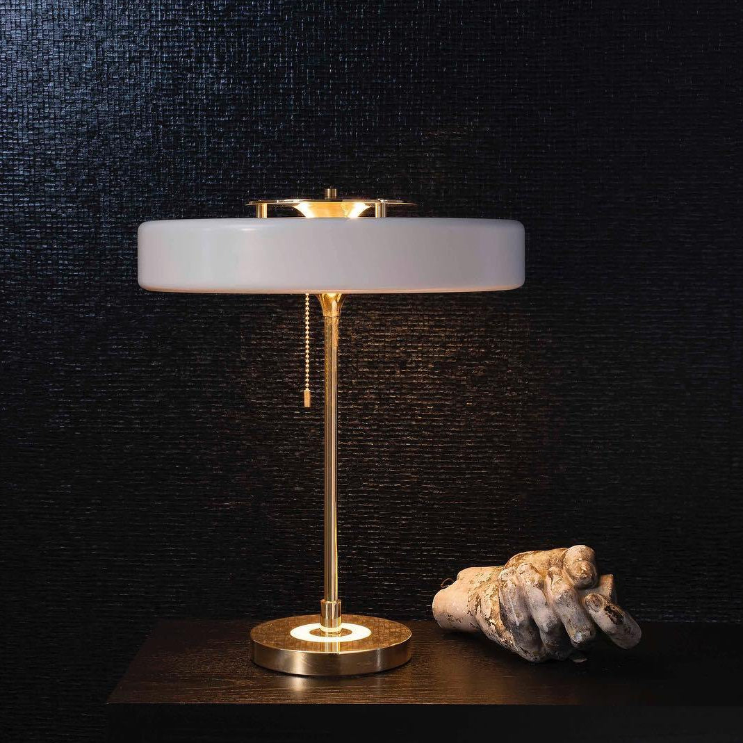 Table Lamp Metal Shade with Acrylic Diffuser Modern | Revolve