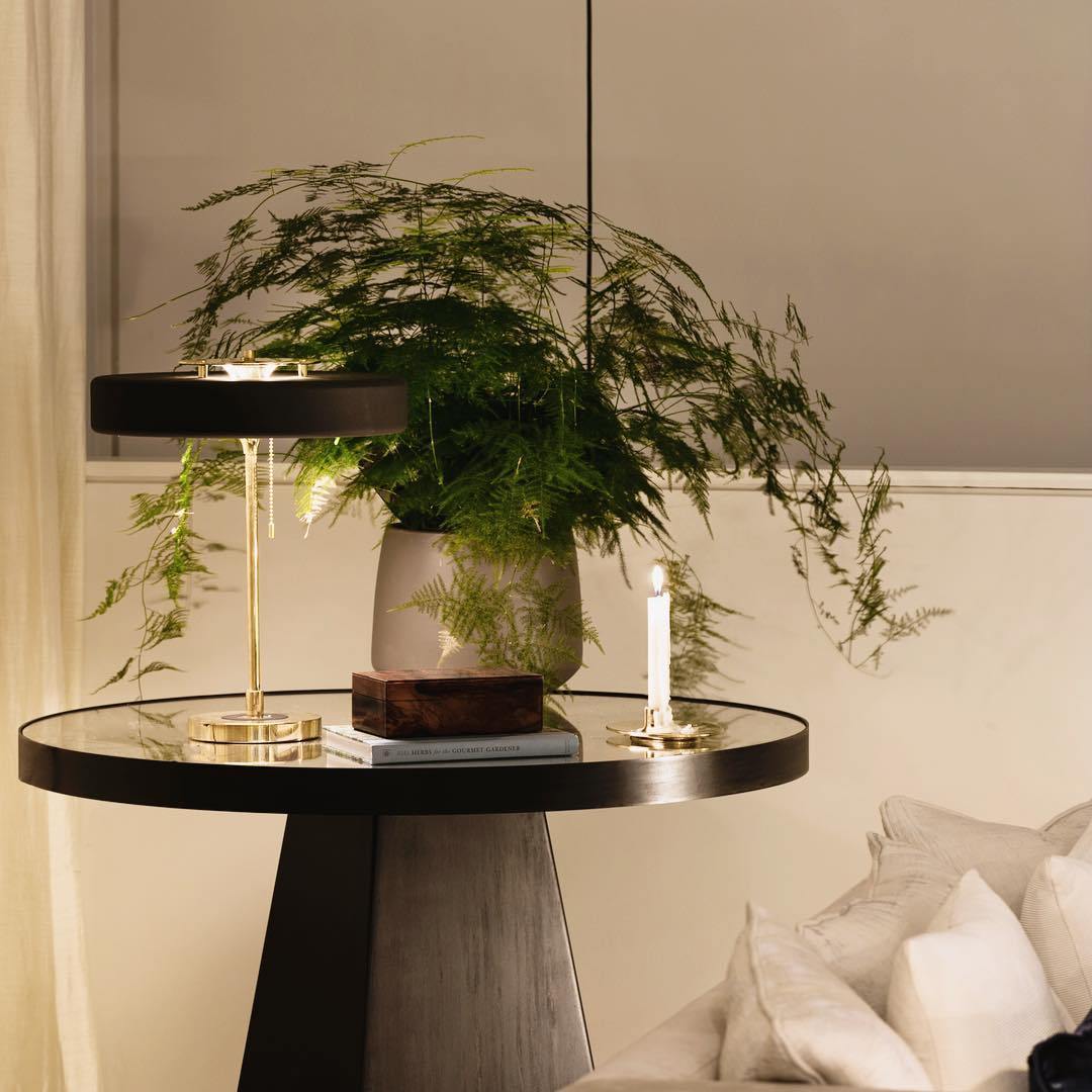 Table Lamp Metal Shade with Acrylic Diffuser Modern | Revolve