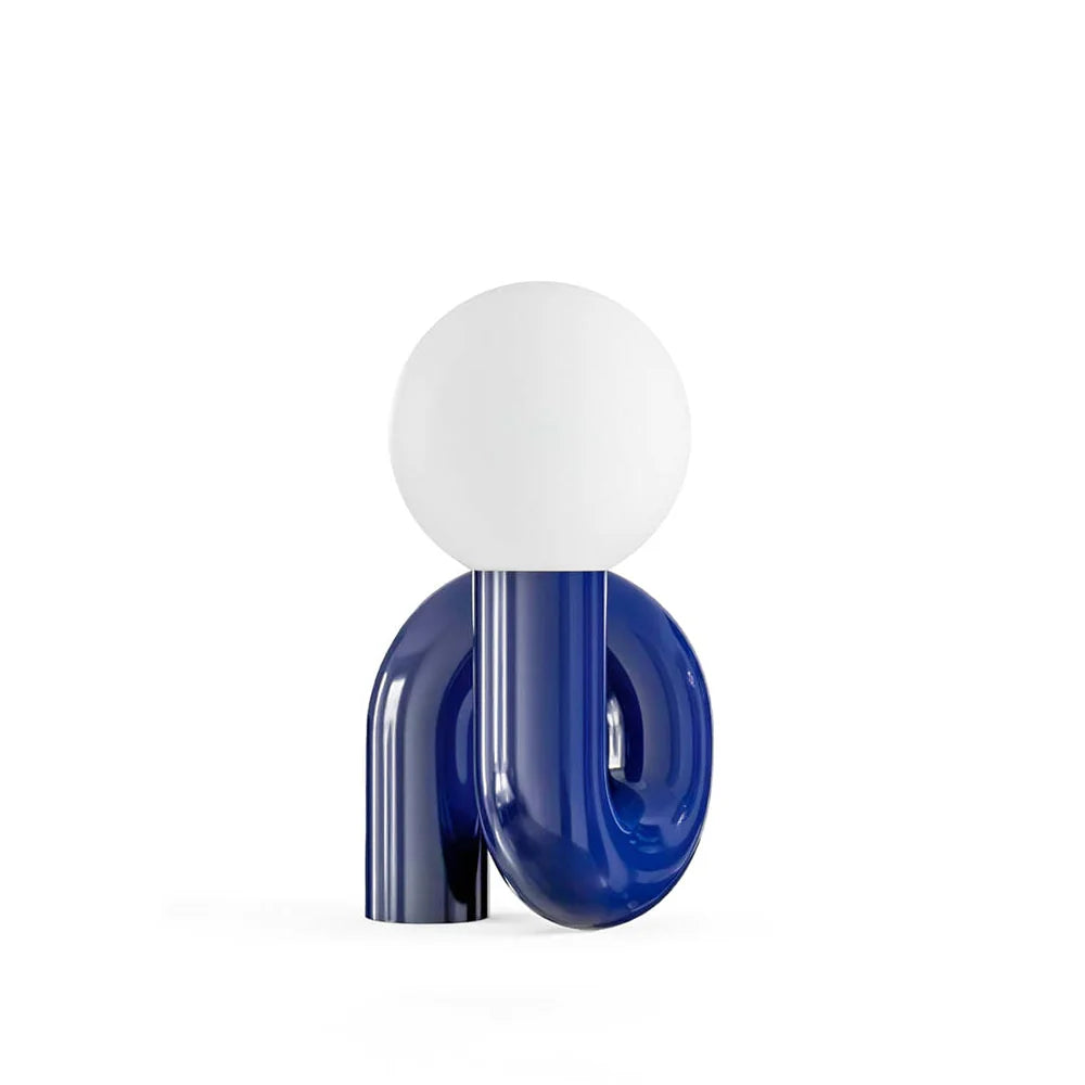 Table Lamp Spiral Glass Modern Accent | Tolrian