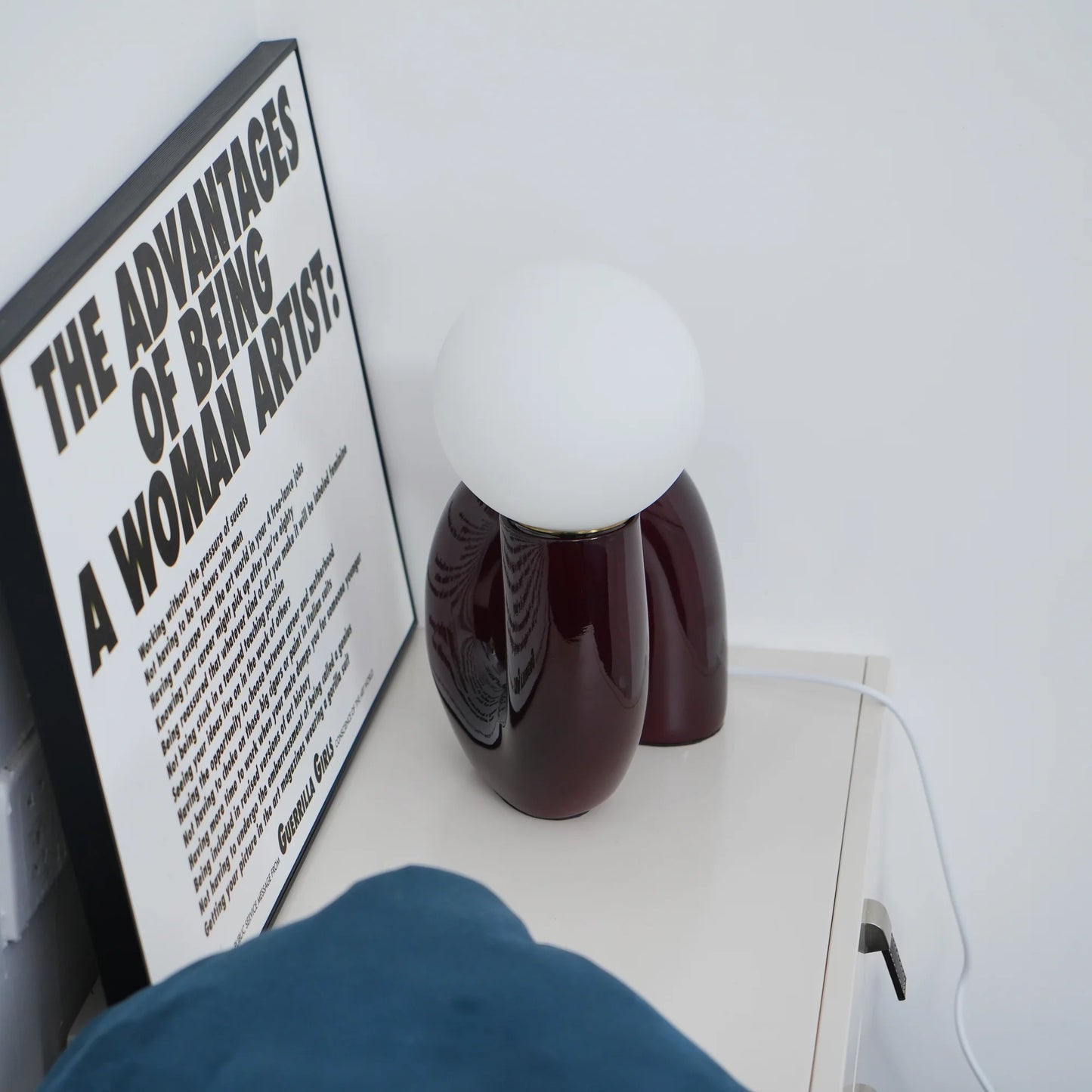 Table Lamp Spiral Glass Modern Accent | Tolrian