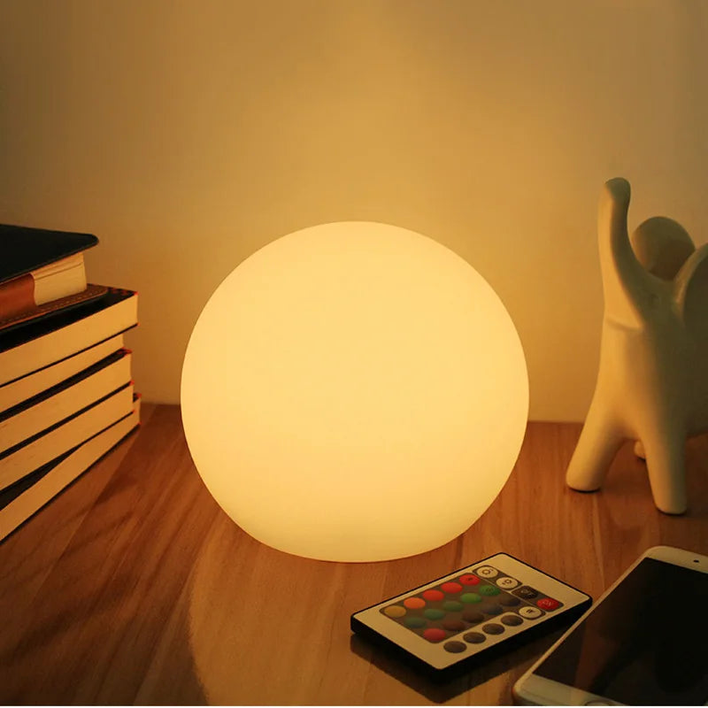 Table Lamp Wireless LED Globe Mood Light Rechargeable | Zenari