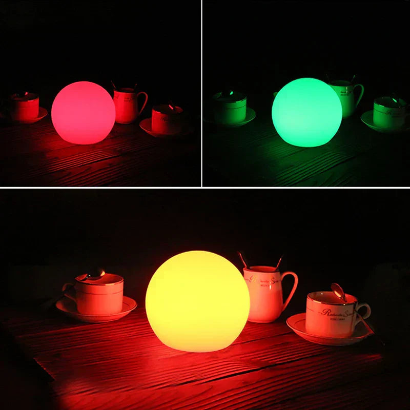 Table Lamp Wireless LED Globe Mood Light Rechargeable | Zenari