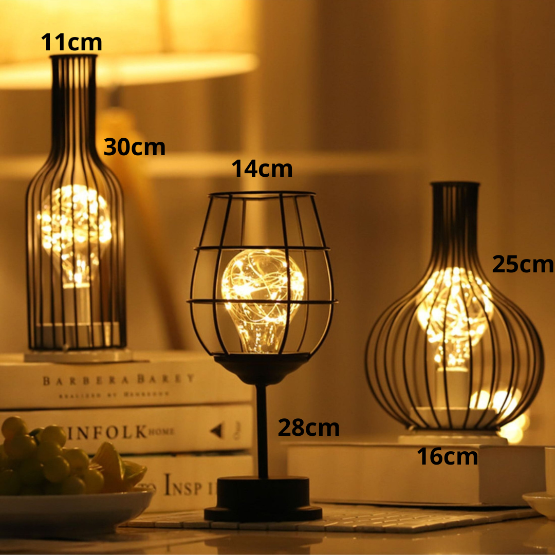 Table Lamp Wireless LED with Modern Steel Finish | Toriva