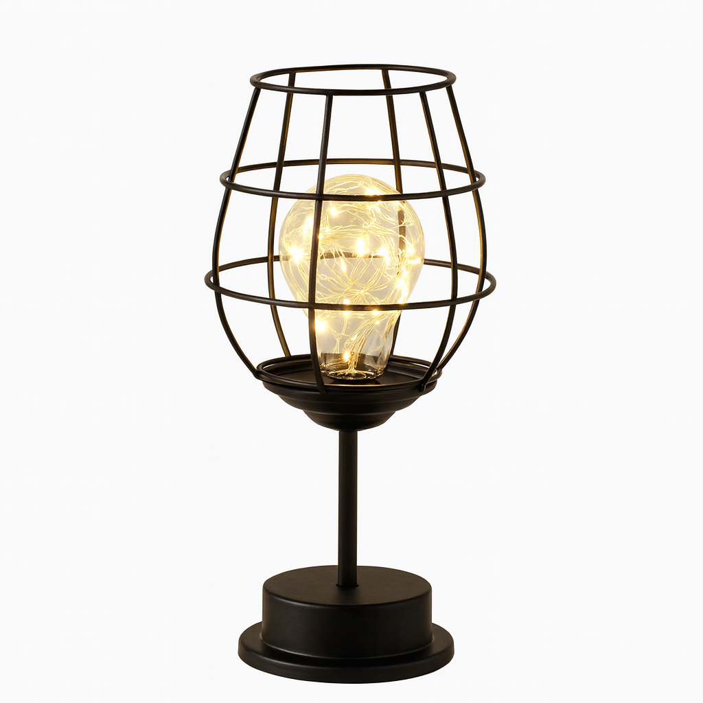 Table Lamp Wireless LED with Modern Steel Finish | Toriva