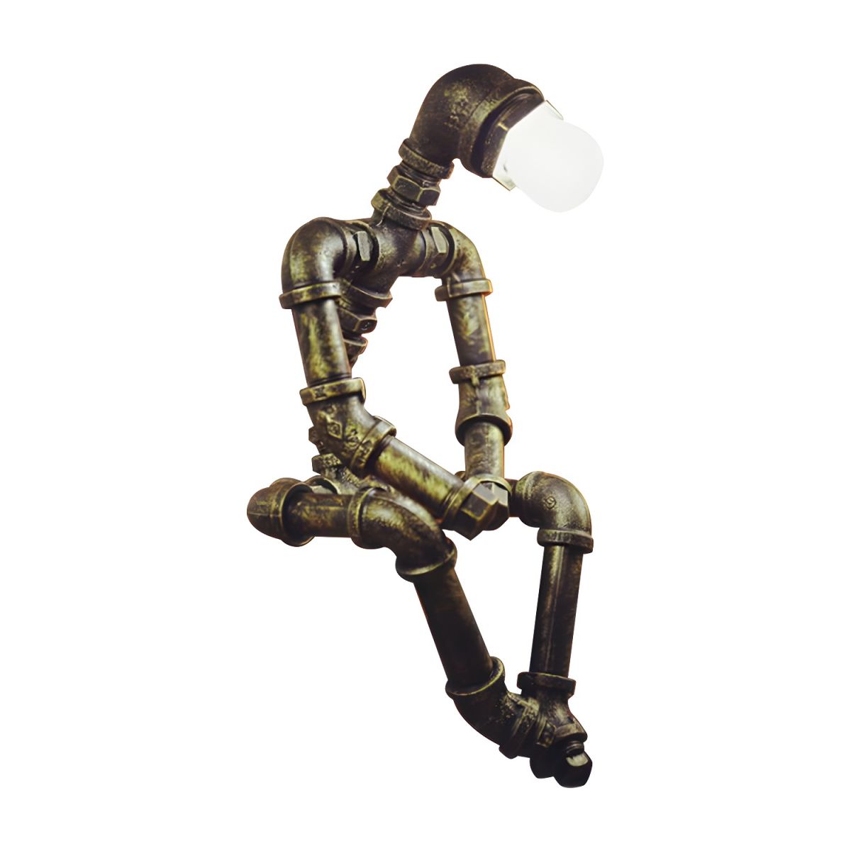 Table Lamp in Antique Bronze Industrial Style | Rovant