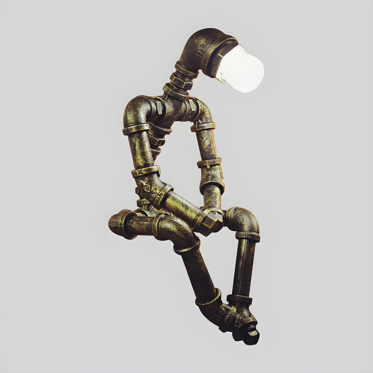 Table Lamp in Antique Bronze Industrial Style | Rovant