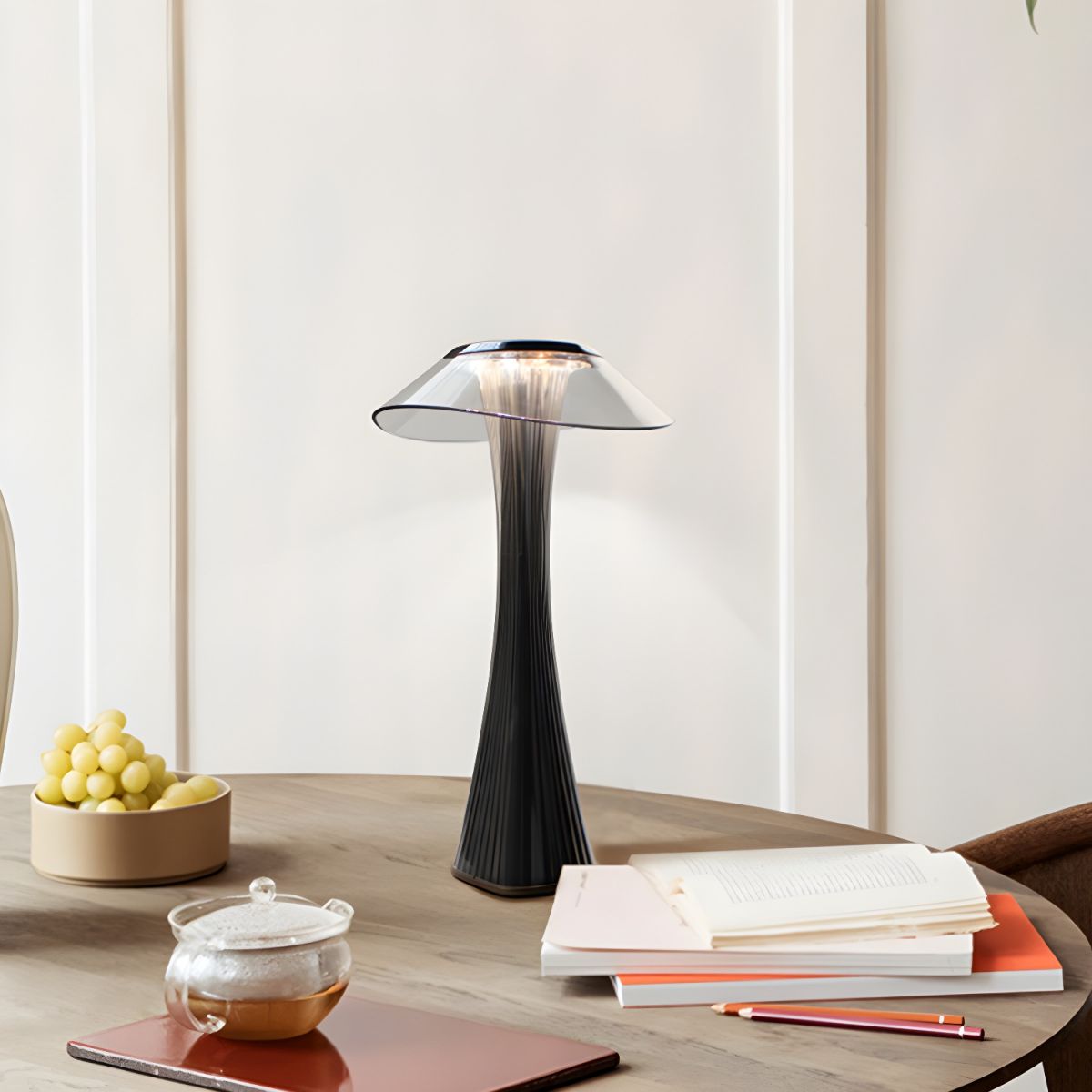Table Lamp with Acrylic Shade Contemporary Design | Zeyvon