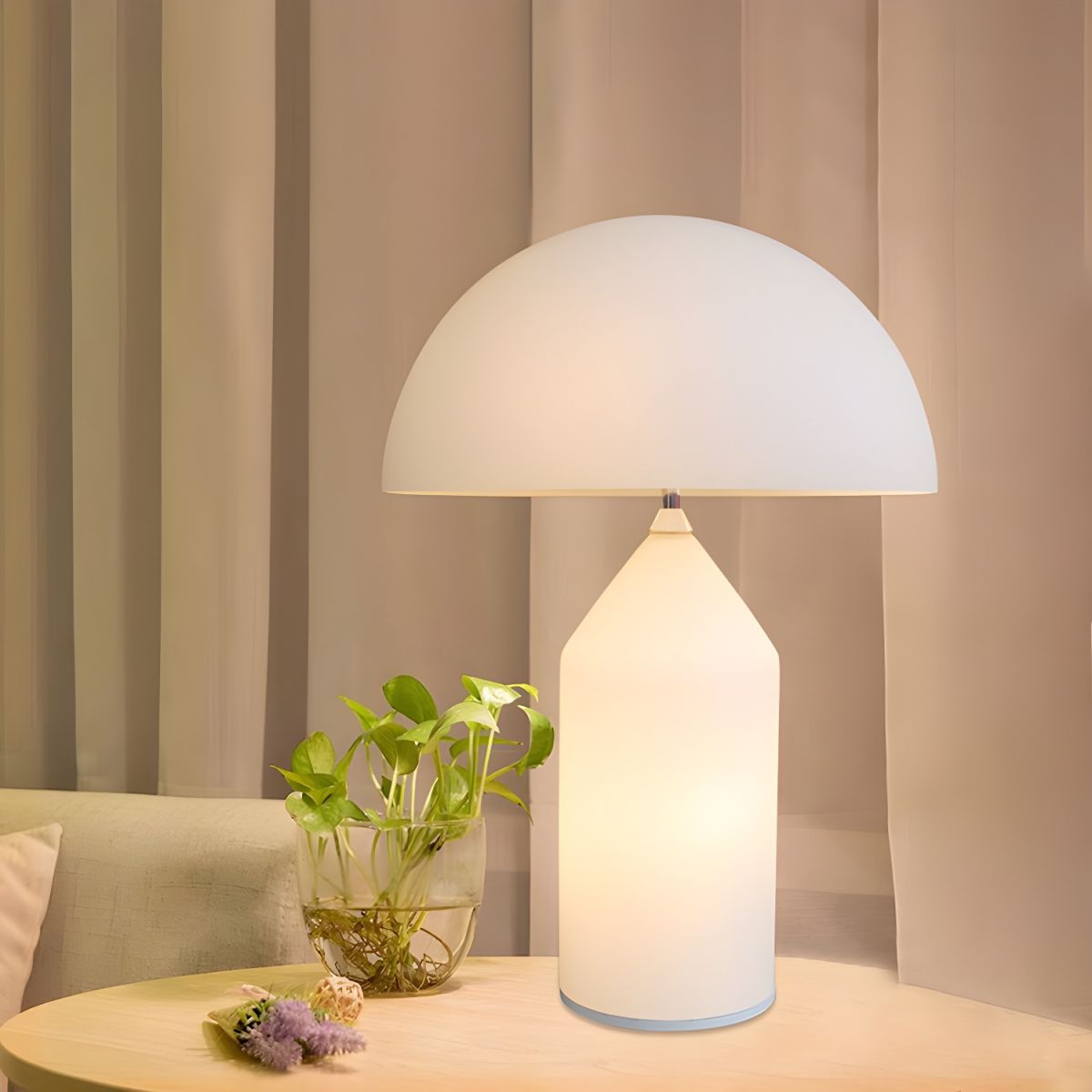 Table Lamp with Acrylic Shade Modern Design | Zeriva