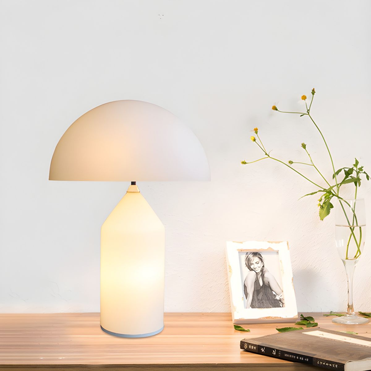 Table Lamp with Acrylic Shade Modern Design | Zeriva