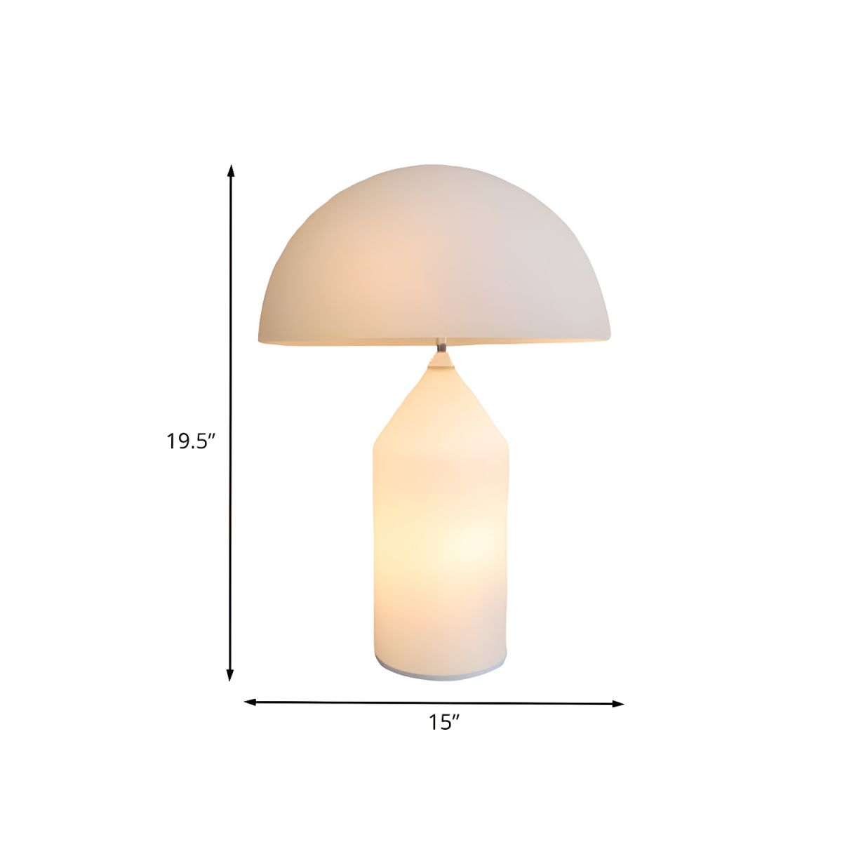 Table Lamp with Acrylic Shade Modern Design | Zeriva