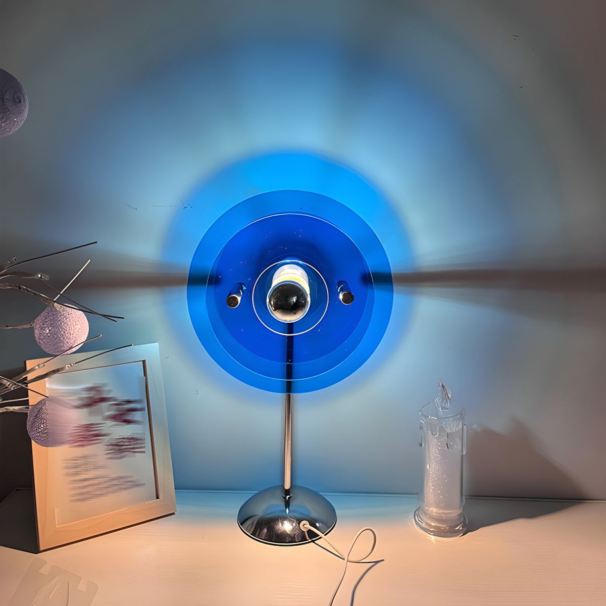 Table Lamp with Acrylic Shade Modern Gaming Light | Solira