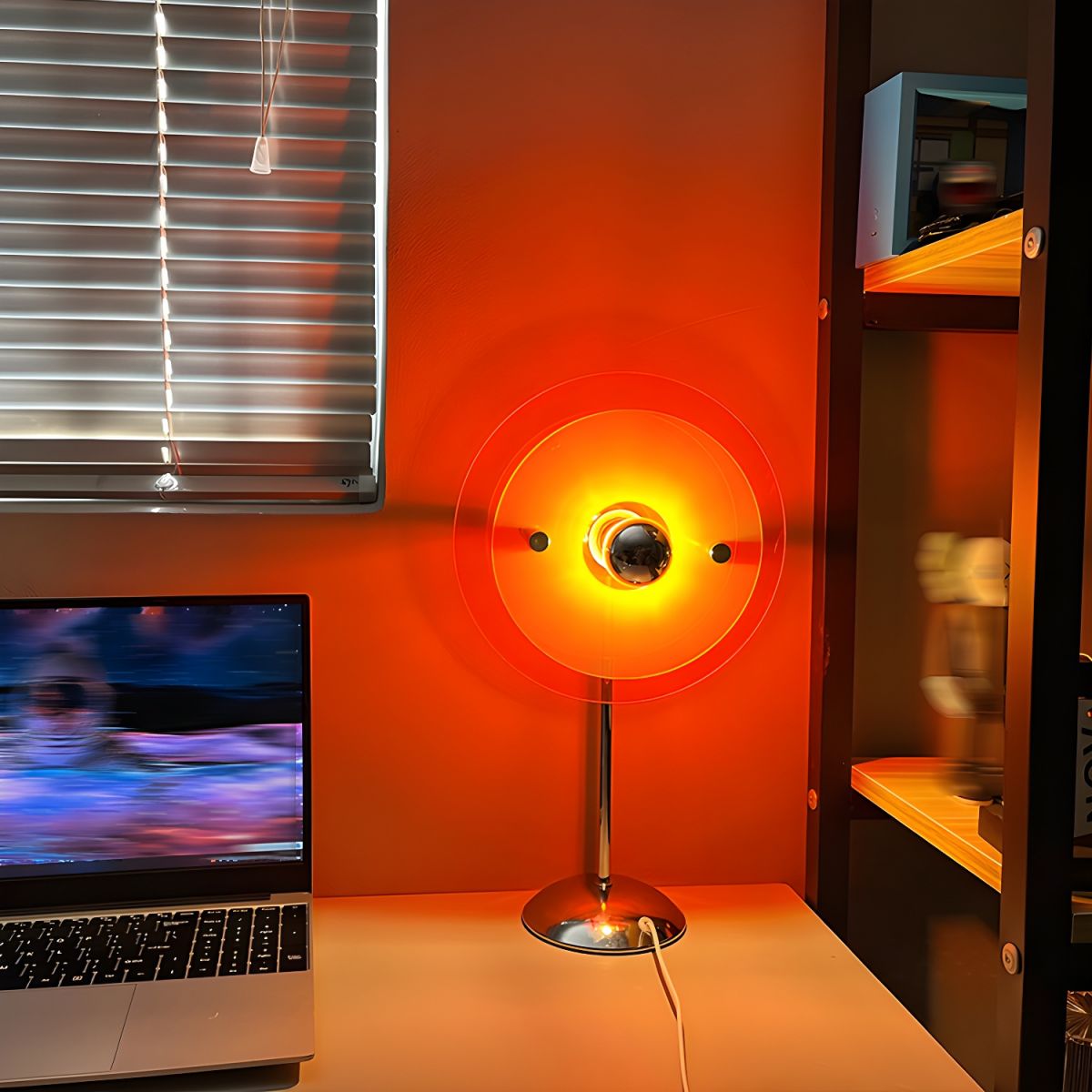 Table Lamp with Acrylic Shade Modern Gaming Light | Solira