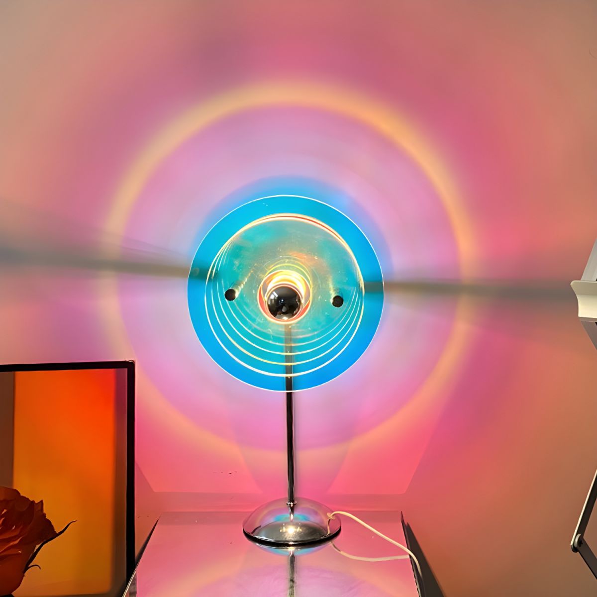 Table Lamp with Acrylic Shade Modern Gaming Light | Solira
