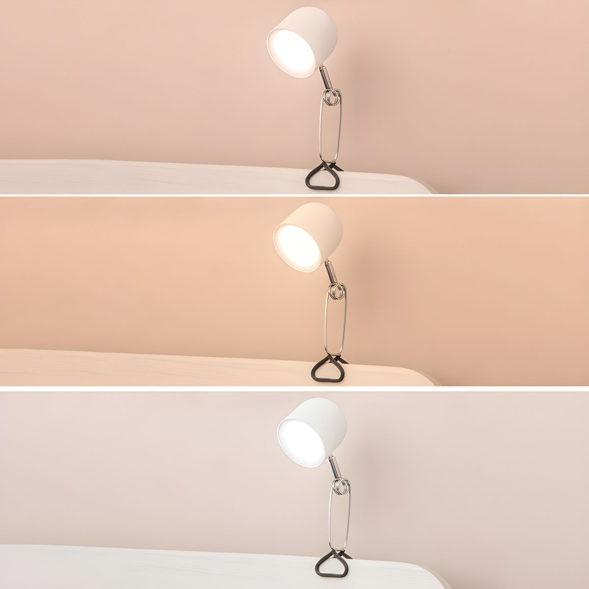 Table Lamp with Adjustable Clip Modern Metal | Verilo