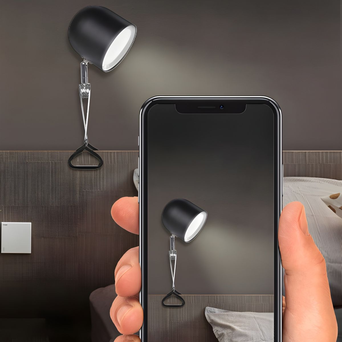 Table Lamp with Adjustable Clip Modern Metal | Verilo
