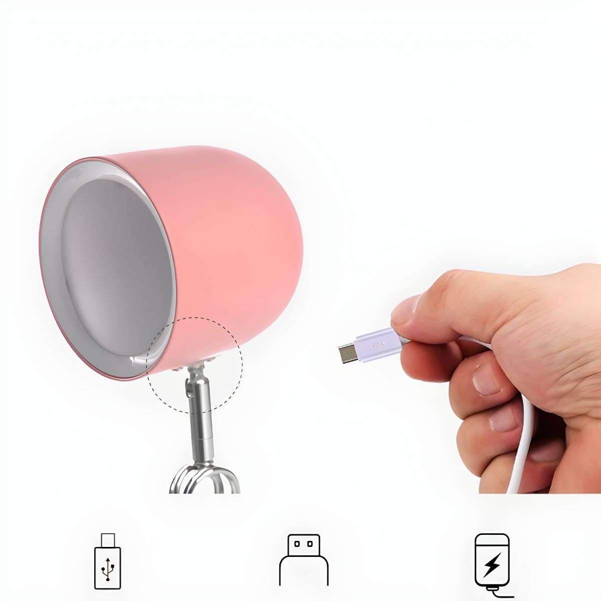 Table Lamp with Adjustable Clip Modern Metal | Verilo