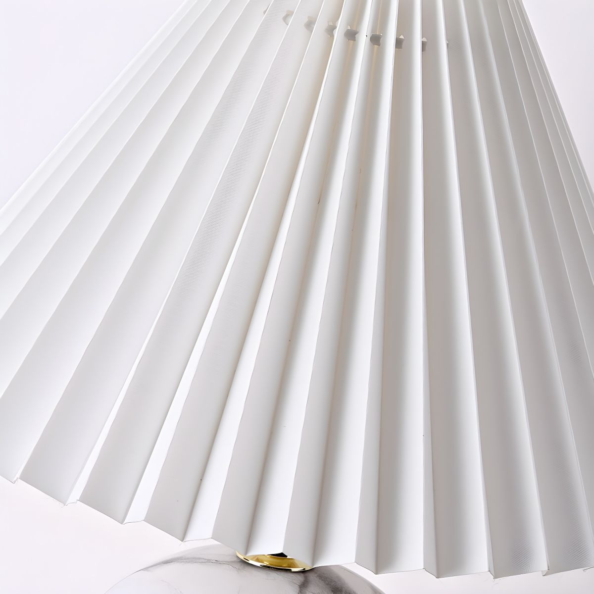 Table Lamp with Ceramic Base Cone Shade Modern | Corvila