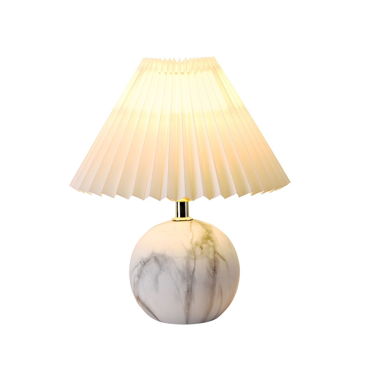 Table Lamp with Ceramic Base Cone Shade Modern | Corvila