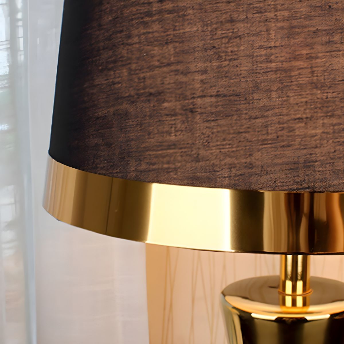 Table Lamp with Ceramic Base Modern Cone Shade | Averro