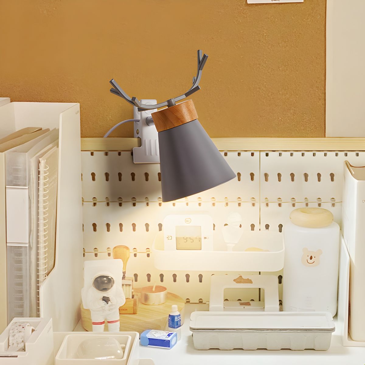 Table Lamp with Clamp Base Modern Macaron Style | Osvian