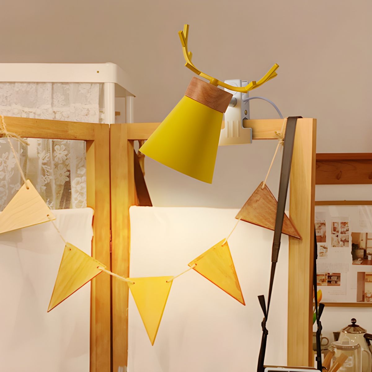 Table Lamp with Clamp Base Modern Macaron Style | Osvian