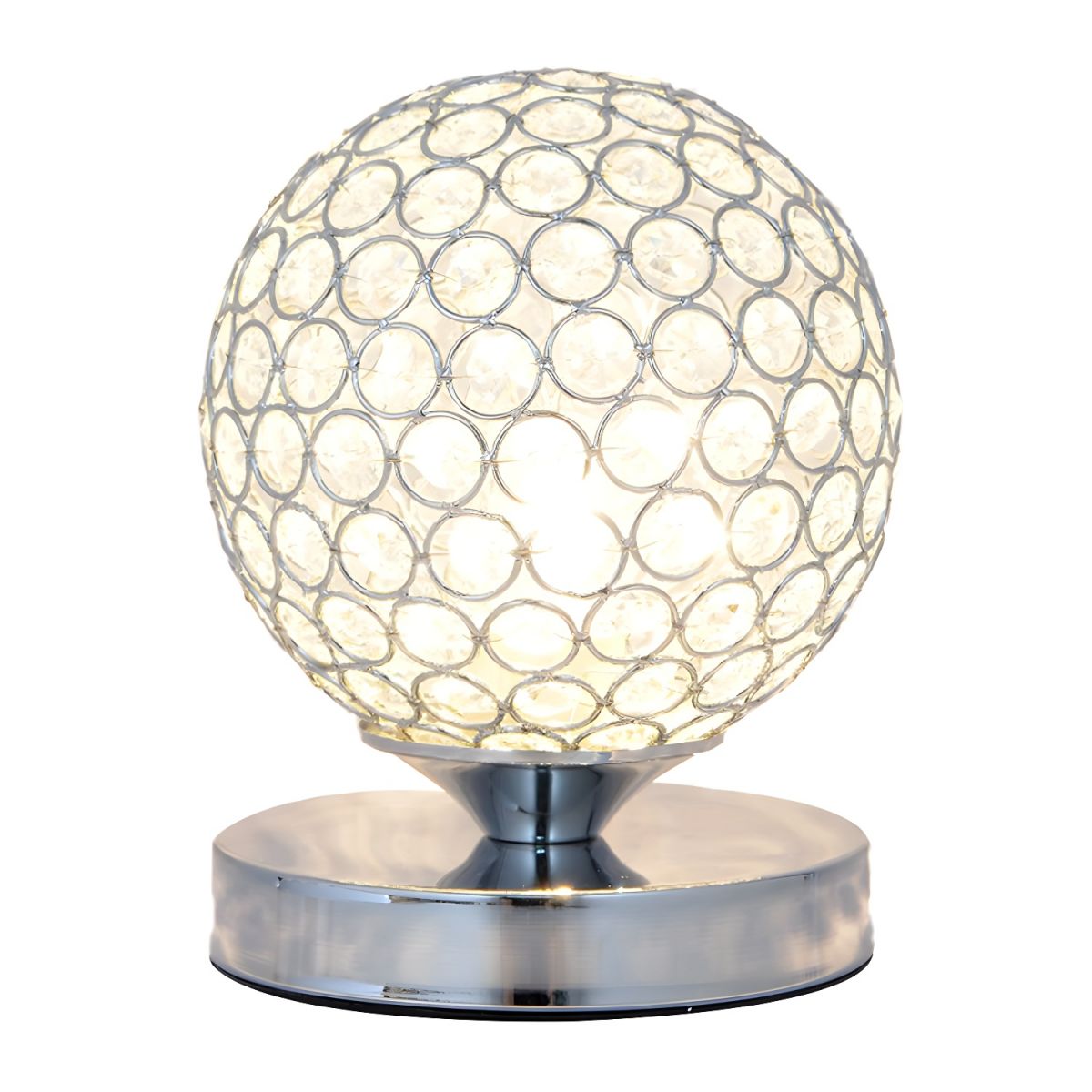 Table Lamp with Crystal Shade Modern Bedroom Style | Cyrano