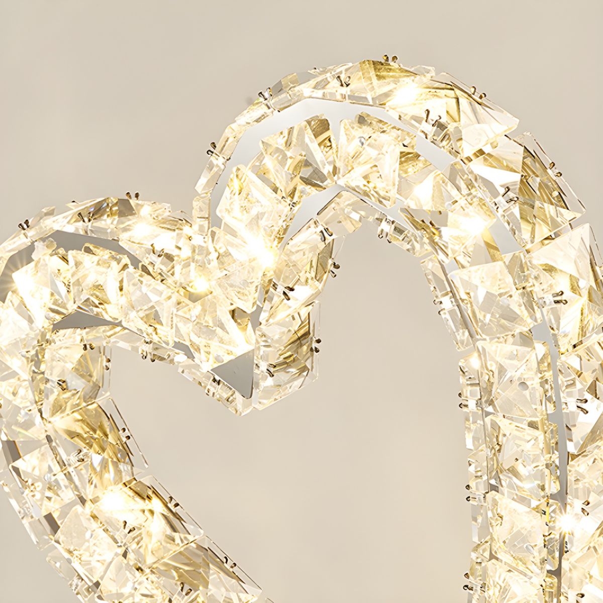 Table Lamp with Crystal Shades Modern Ambient Light | Veylorn