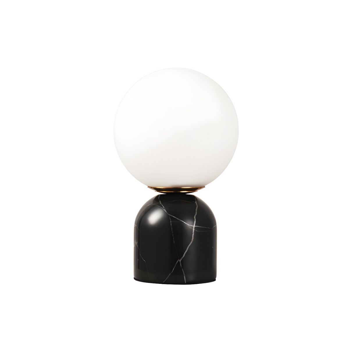 Table Lamp with Dome Marble Base Modern Style | Grivano