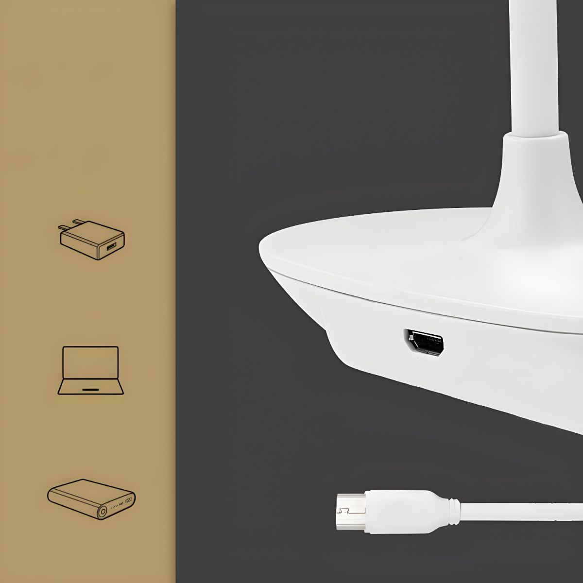 Table Lamp with Foldable LED Nordic Macaron Style | Elvoro