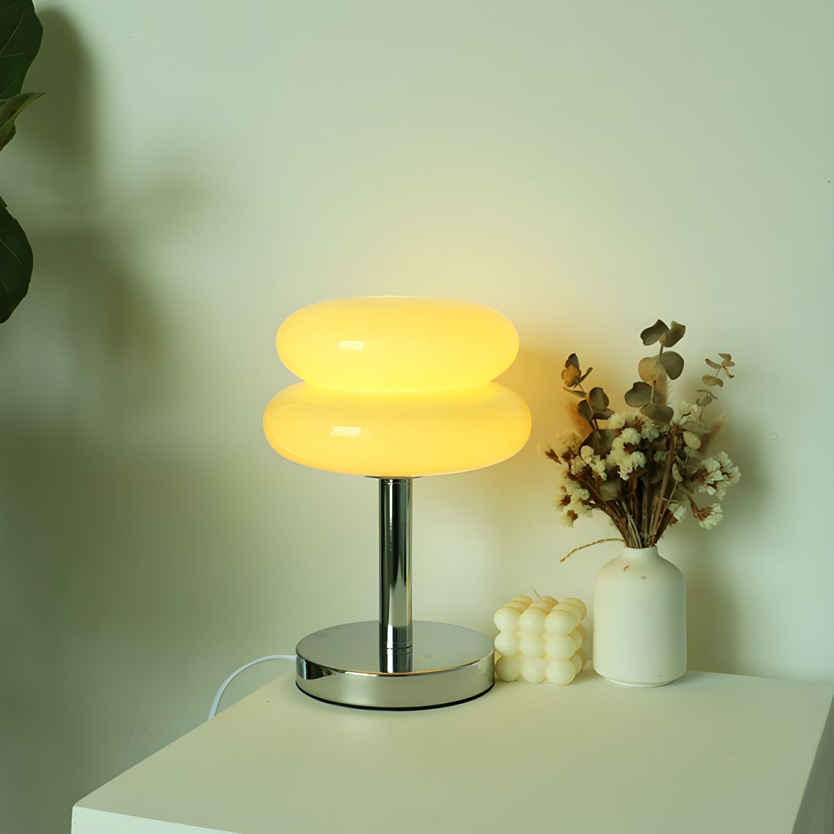 Table Lamp with Glass Dome Modern Nordic Style | Olvera
