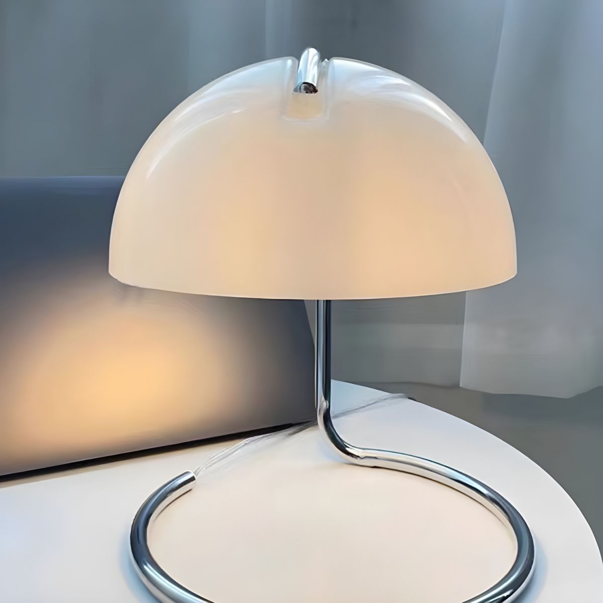 Table Lamp with Glass Dome Nordic Modern Style | Orvani