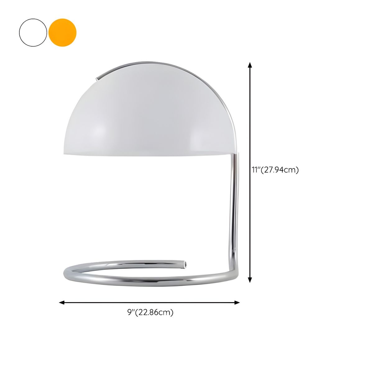 Table Lamp with Glass Dome Nordic Modern Style | Orvani