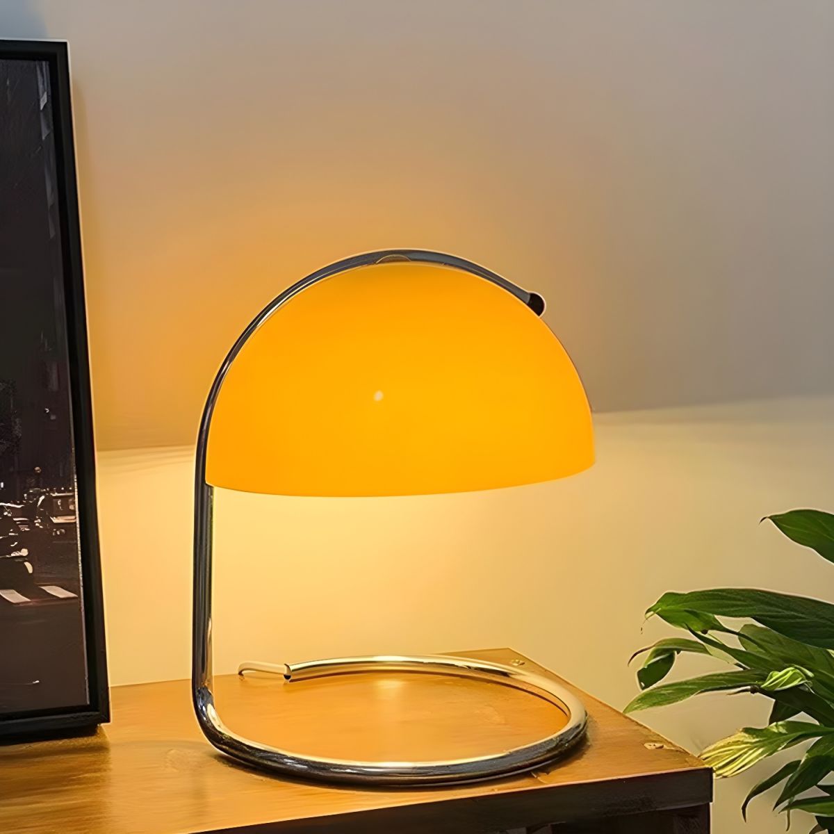 Table Lamp with Glass Dome Nordic Modern Style | Orvani