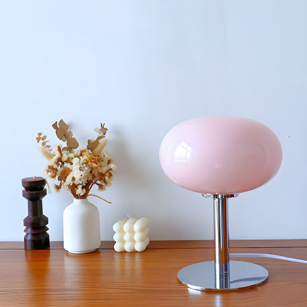Table Lamp with Glass Globe Modern Bedroom Design | Sovira