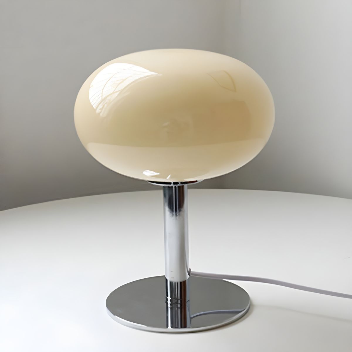 Table Lamp with Glass Globe Modern Bedroom Design | Sovira