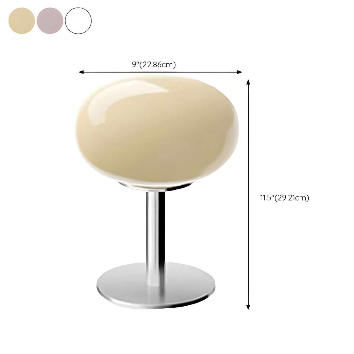 Table Lamp with Glass Globe Modern Bedroom Design | Sovira